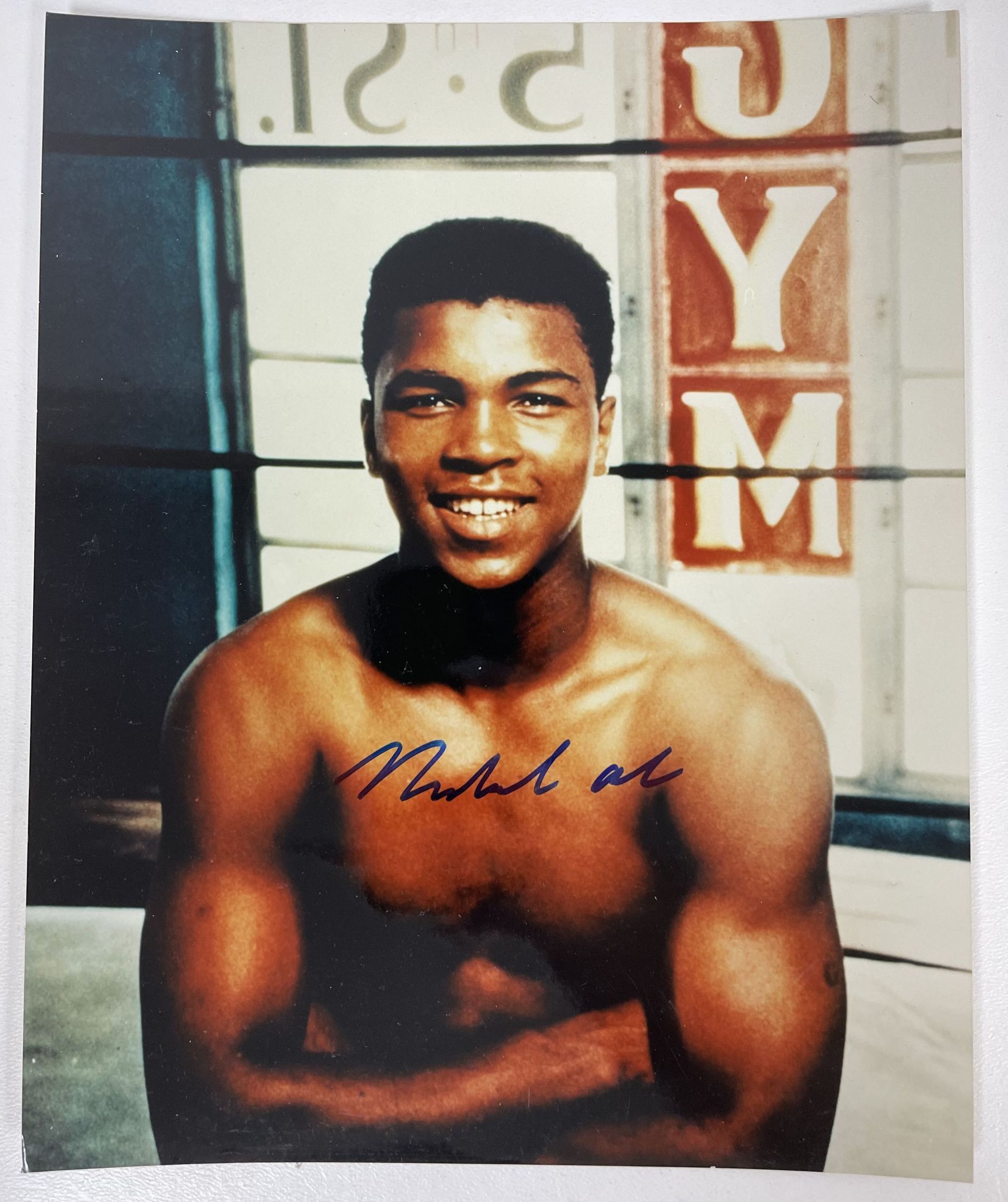 Muhammad Ali D 2016 Autographed Glossy 8x10 Photo AACS Autographs