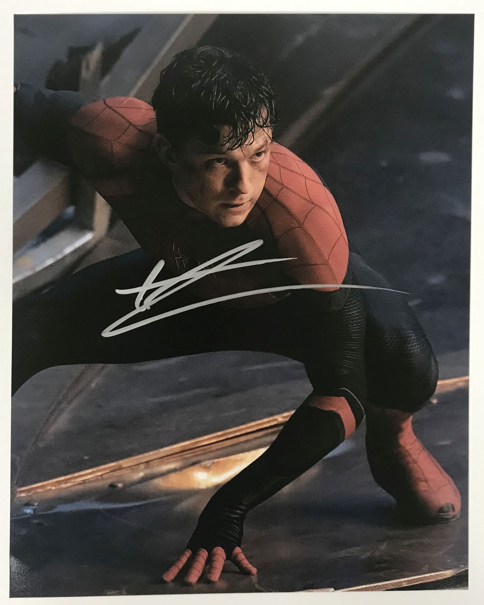 Tom Holland Autographed Spider Man Glossy X Photo Aacs Autographs